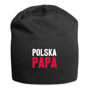 Pologne Père Mât Papa Drapeau Polonais - Bonnet en jersey - noir - Devant