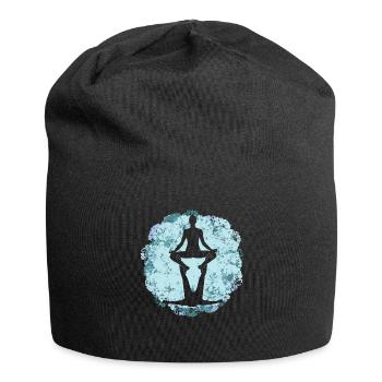 Acroyoga Yogalehrer Meditaion Acro Yoga - Jersey-Beanie - Schwarz - Vorne