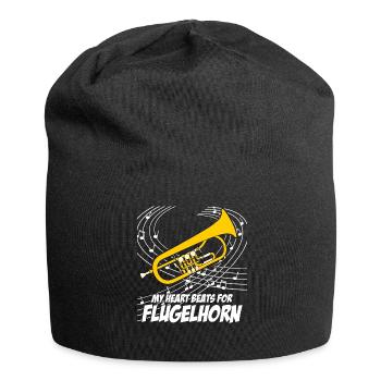 Flügelhorn Horn Flugelhorn - Jersey-Beanie - Schwarz - Vorne