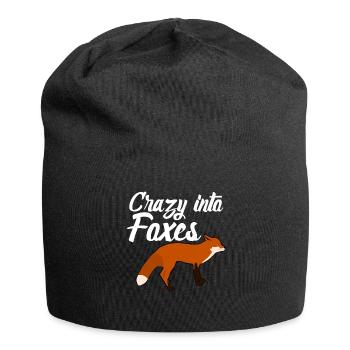 Crazy into Foxes - Jersey Beanie - black - Front