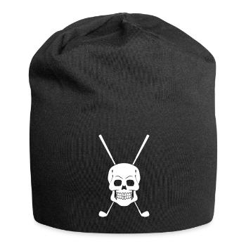 Golf Skull Golf Club Golfeur - Bonnet en jersey - noir - Devant