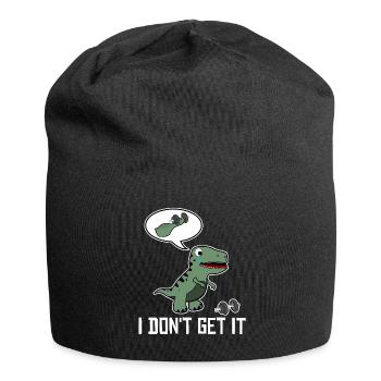T-Rex Bodybuilder Bodybuilding - Jersey-Beanie - Schwarz - Vorne