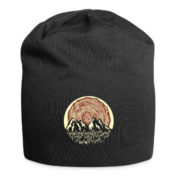 Randonnée Bois Bûcheron en plein air - Bonnet en jersey - noir - Devant