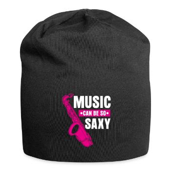 Saxophone Saxy Music Jazz Saxophones - Bonnet en jersey - noir - Devant