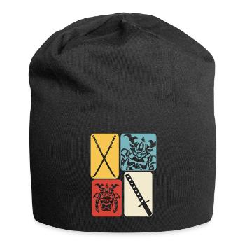 Katana Retro Ninja Sword Samouraï Sword - Bonnet en jersey - noir - Devant