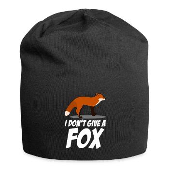Fox joke for foxes - Jersey Beanie - black - Front