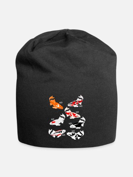 Koi Carp Koi - Jersey Beanie - black