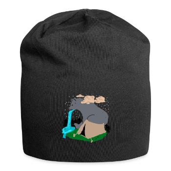 Randonnée en plein air Camping Ours Trekking - Bonnet en jersey - noir - Devant