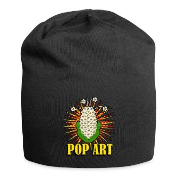 Popcorn Pop Art - Bonnet en jersey - noir - Devant