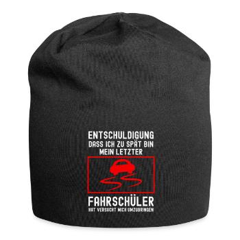Fahrlehrer Witz Fahrschule - Jersey-Beanie - Schwarz - Vorne