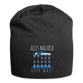 Malaka Grieche griechisch Griechenland - Jersey-Beanie - Schwarz - Vorne