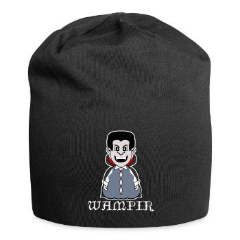 Vampir mit dickem Bauch - Jersey-Beanie - Schwarz - Vorne