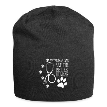Tierarzt Veterinär Tierarztpraxis - Jersey-Beanie - Anthrazit - Vorne