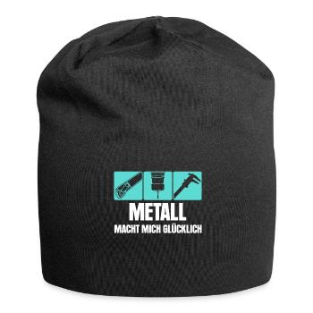 Zerspaner Spruch Zerspanungsmechaniker - Jersey-Beanie - Schwarz - Vorne