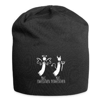 Engelchen Kostüm Bengelchen Bengel Engel - Jersey-Beanie - Schwarz - Vorne