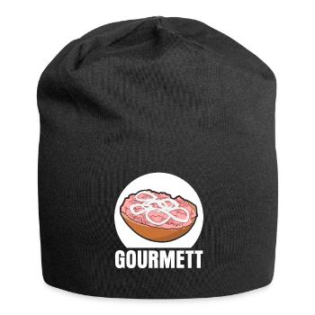 Mettbrötchen Gourmet Mettigel Mett - Jersey-Beanie - Schwarz - Vorne