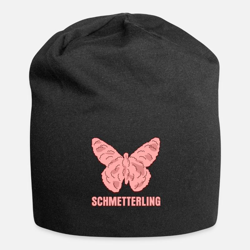 Hackfleisch Schmetterling Mett - Jersey-Beanie - Schwarz