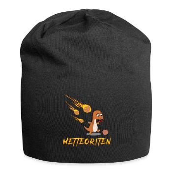 Mettbrötchen Hackfleisch Meteorit Mett - Jersey-Beanie - Schwarz - Vorne