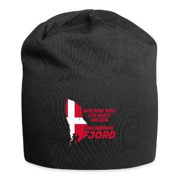 Ringkøbing Fjord Dänemark Flagge - Jersey-Beanie - Schwarz - Vorne