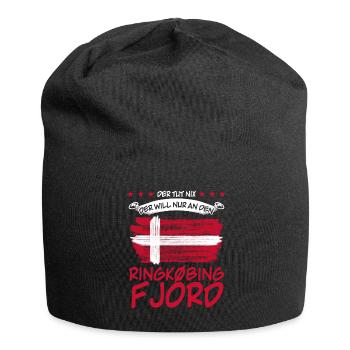 Ringkøbing Fjord lustig Dänemark - Jersey-Beanie - Schwarz - Vorne