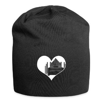 Organ Organist Heart Organist - Jersey Beanie - black - Front