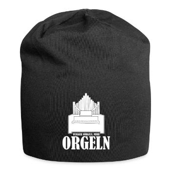 Orgel Orgelspieler Orgelbauer Organist - Jersey-Beanie - Schwarz - Vorne