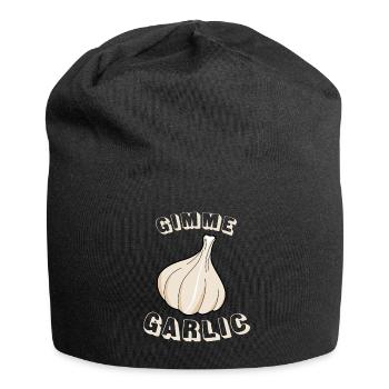 Garlic saying garlic clove - Jersey Beanie - black - Front
