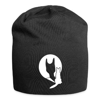White Shepherd Dog Shade Shepherd Dogs - Jersey Beanie - black - Front