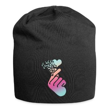 Kpop Heart Korean Popmusic K-Pop - Jersey-Beanie - Schwarz - Vorne