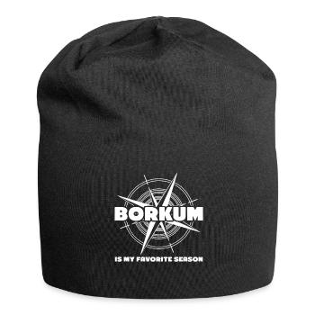 Borkum - Jersey-Beanie - Schwarz - Vorne