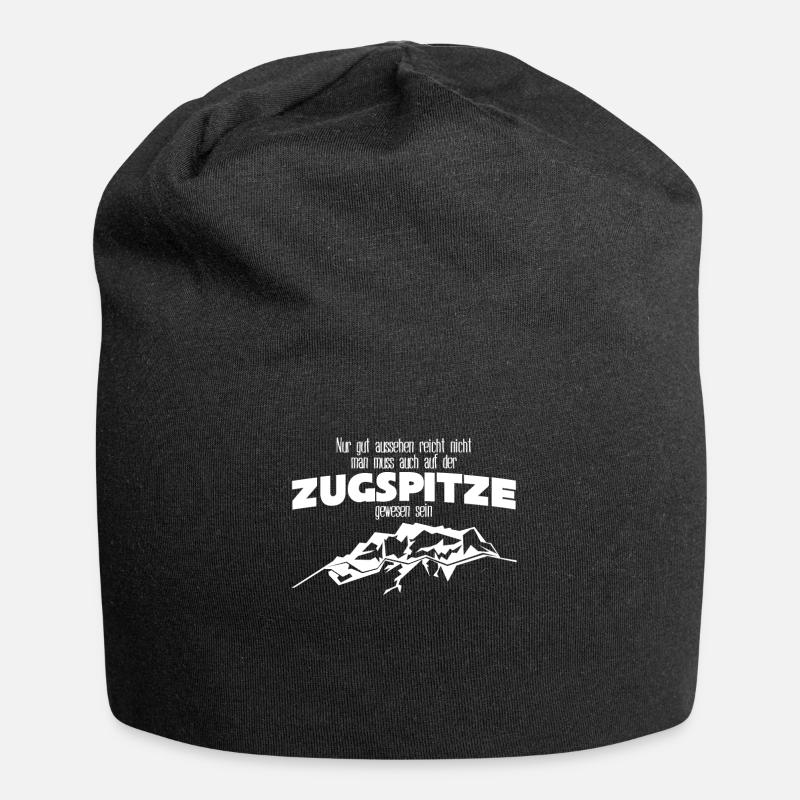 Zugspitze Berge Bergsteigen - Jersey-Beanie - Schwarz