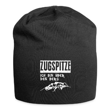 Zugspitze Berg Bergsteiger - Jersey-Beanie - Schwarz - Vorne