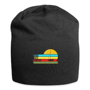 Segeln Fish and Ships Kapitän Segler - Jersey-Beanie - Schwarz - Vorne