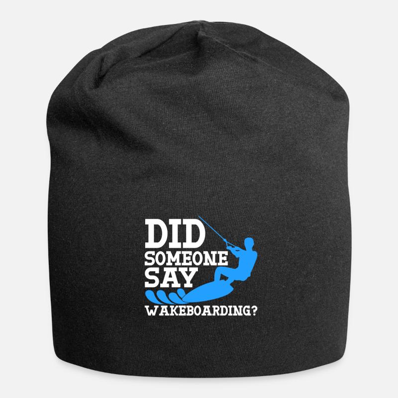 Wakeboard Wakeboarder Wakeboarding - Jersey-Beanie - Schwarz