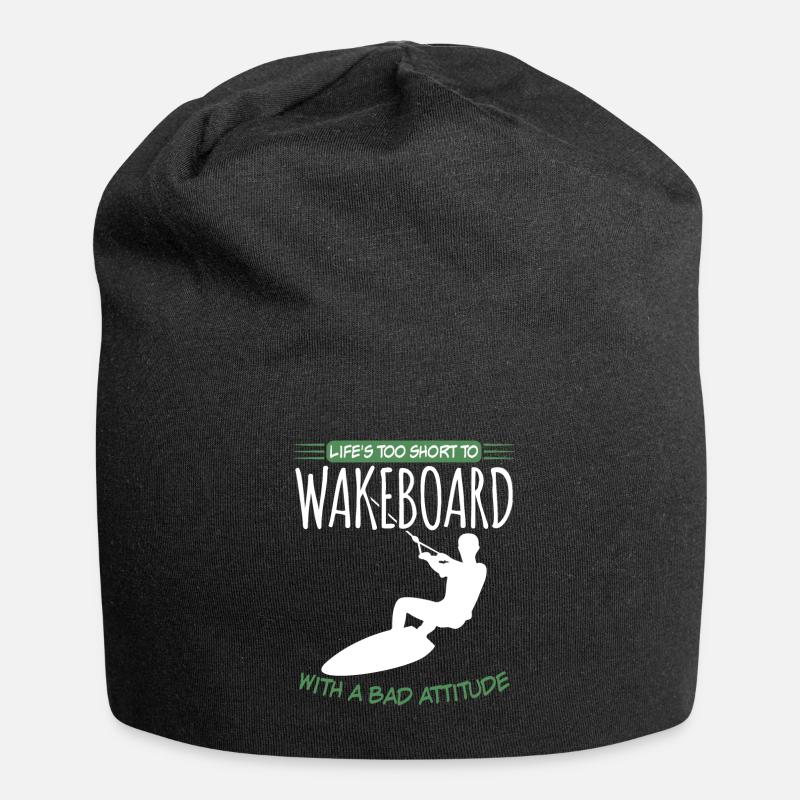 Wakeboarder Wakeboarding Wakeboard - Jersey-Beanie - Schwarz