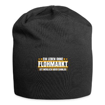 Trödelmarkt Witz Flohmarkt - Jersey-Beanie - Schwarz - Vorne