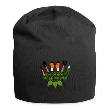 Galabauer Gartenbau Galabau Gärtner - Jersey-Beanie - Schwarz - Vorne