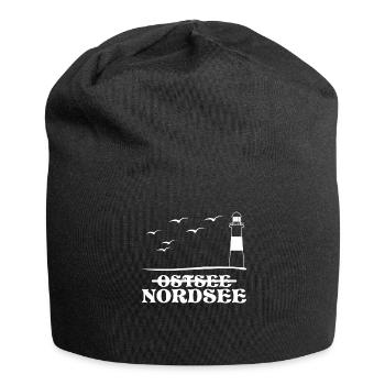 Nordsee Küste Strand Nordseeküste - Jersey-Beanie - Schwarz - Vorne