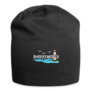 Nordsee Küste Leuchtturm Nordseeküste - Jersey-Beanie - Schwarz - Vorne
