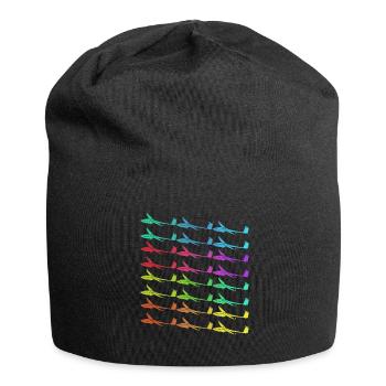 Glider Airplane Gliders - Jersey Beanie - black - Front