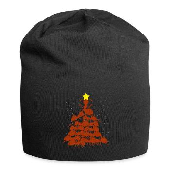Fourmis Arbre de Noël Noël - Bonnet en jersey - noir - Devant