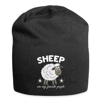 Moutons Moutons Berger Moutons - Bonnet en jersey - noir - Devant