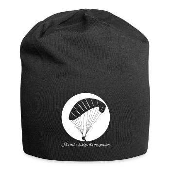 Parapente Parapente Gleitsegeln - Bonnet en jersey - noir - Devant