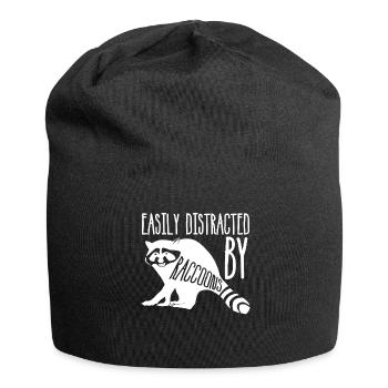Waschbär Waschbären - Jersey-Beanie - Schwarz - Vorne