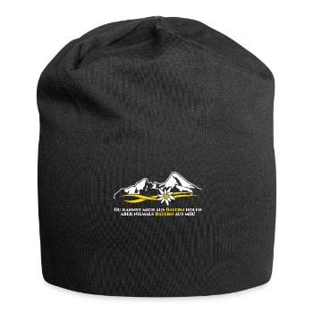 Bayern Berge - Jersey-Beanie - Schwarz - Vorne