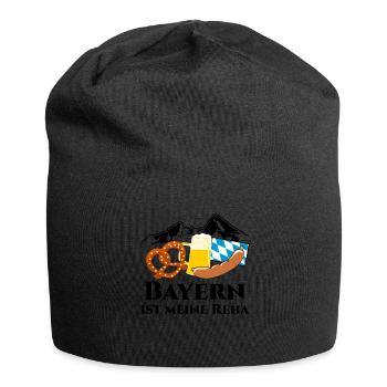 Bayern bayrisches Bier - Jersey-Beanie - Schwarz - Vorne
