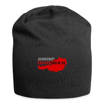 Österreich Urlaub Spruch Österreicher - Jersey-Beanie - Schwarz - Vorne