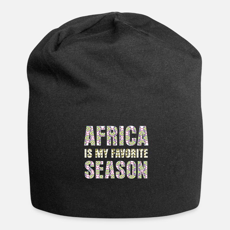 Afrika Afrikanisch - Jersey-Beanie - Schwarz