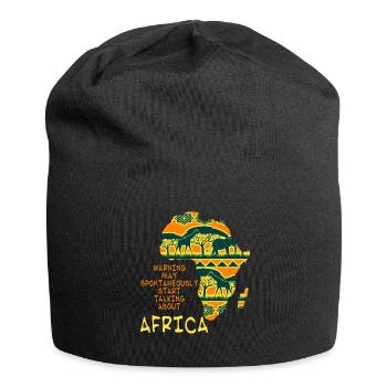 Safari en Afrique - Bonnet en jersey - noir - Devant