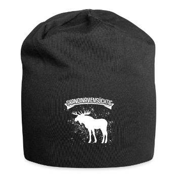 Skandinavien Elche Norwegen - Jersey-Beanie - Schwarz - Vorne